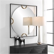 Uttermost Hinson Square Mirror in Black