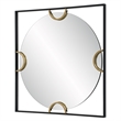 Uttermost Hinson Square Mirror in Black