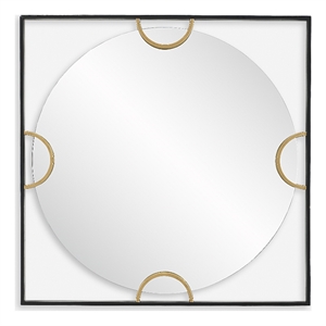 Uttermost Hinson Square Mirror in Black