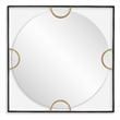 Uttermost Hinson Square Mirror in Black