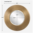 Uttermost Contessa Round Gold Mirror