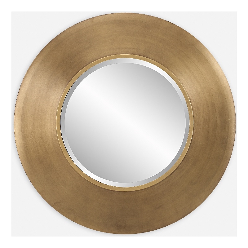 Uttermost Contessa Round Gold Mirror