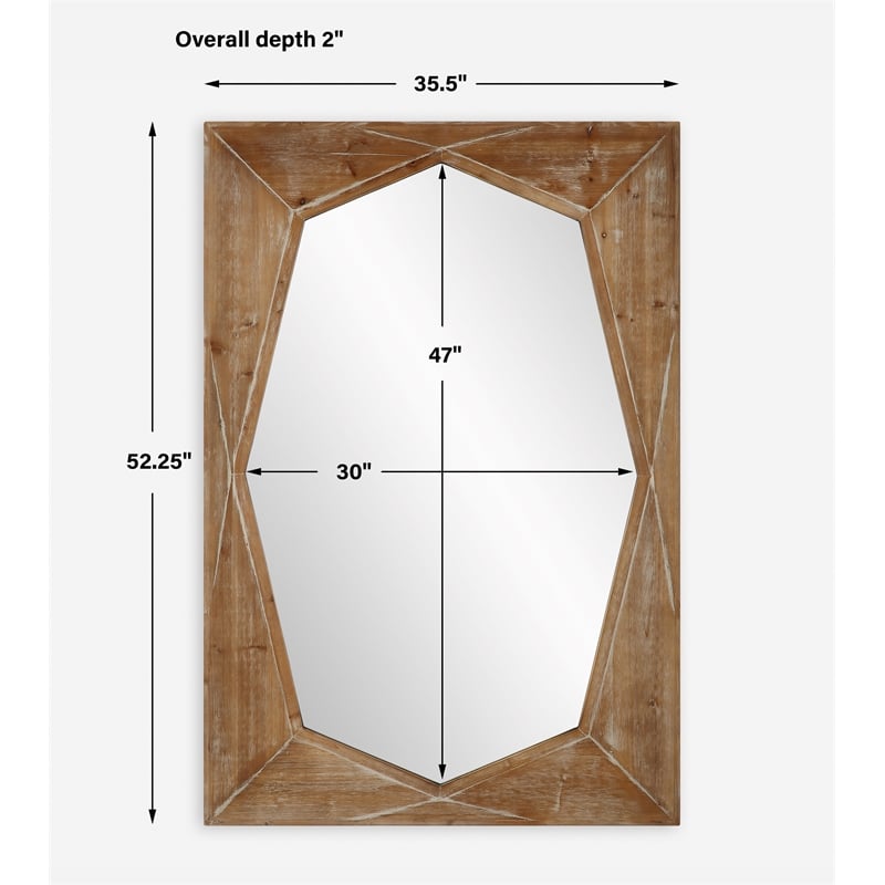 Uttermost Marquise Natural Wood Mirror