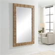 Uttermost Ayanna Gray Washed Wood Mirror in Brown