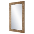 Uttermost Ayanna Gray Washed Wood Mirror in Brown