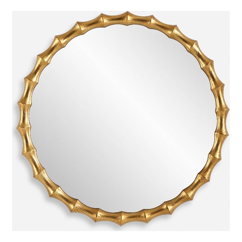 Uttermost Nacala Round Gold Mirror