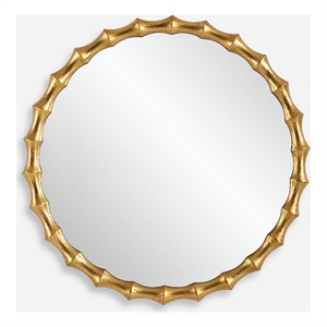 Uttermost Nacala Round Gold Mirror
