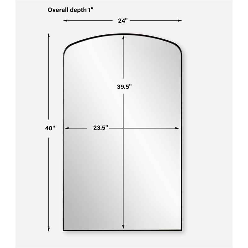 Uttermost Tordera Black Arch Mirror