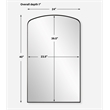 Uttermost Tordera Black Arch Mirror