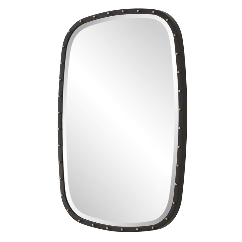 Uttermost Benedo Industrial Mirror in Black