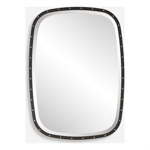 Uttermost Benedo Industrial Mirror in Black