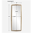 Uttermost On Point Wood Dressing Mirror in in Gold