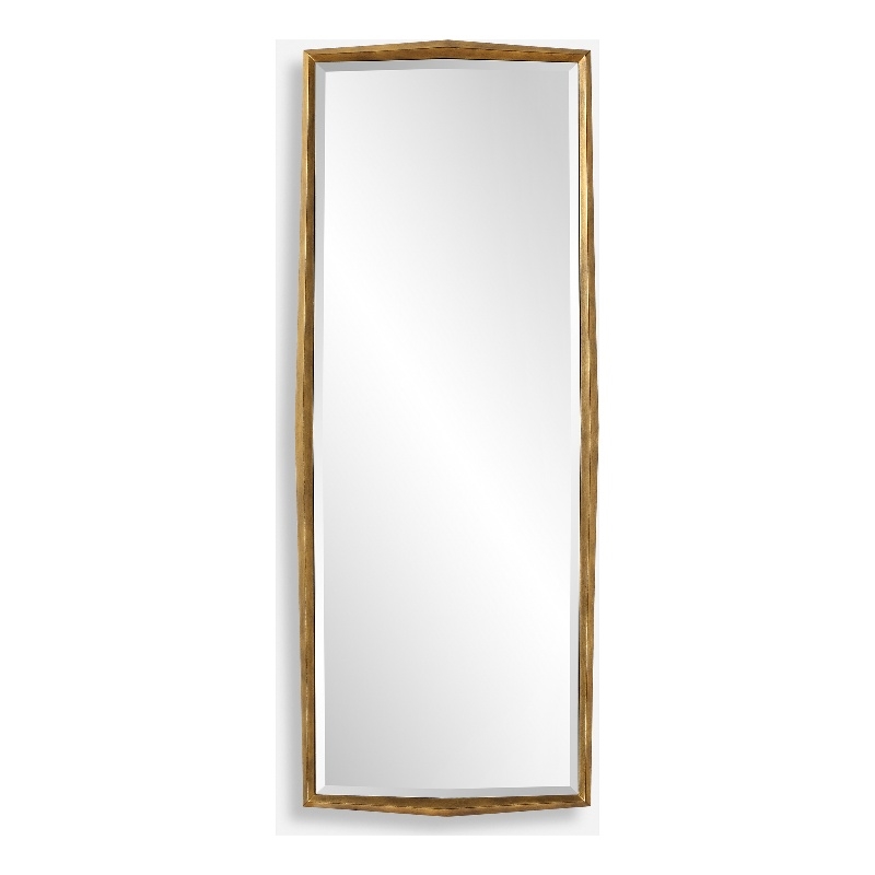 Uttermost On Point Wood Dressing Mirror in in Gold