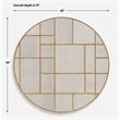 Uttermost Geometric Round Mirror in in Gold