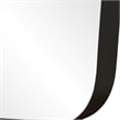Uttermost Caspian Curved Black Dressing Mirror