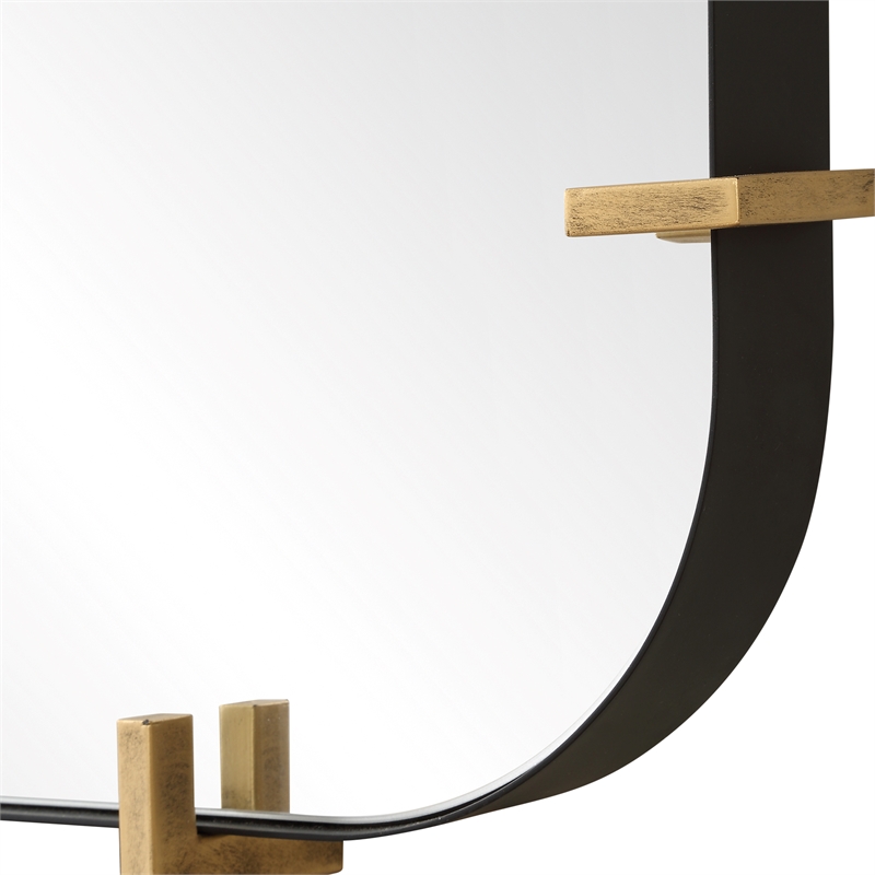 Uttermost Pali Industrial Dressing Mirror in in Gold