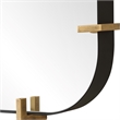 Uttermost Pali Industrial Dressing Mirror in in Gold