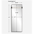 Uttermost Stratton Modern Dressing Mirror in Black