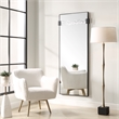 Uttermost Stratton Modern Dressing Mirror in Black