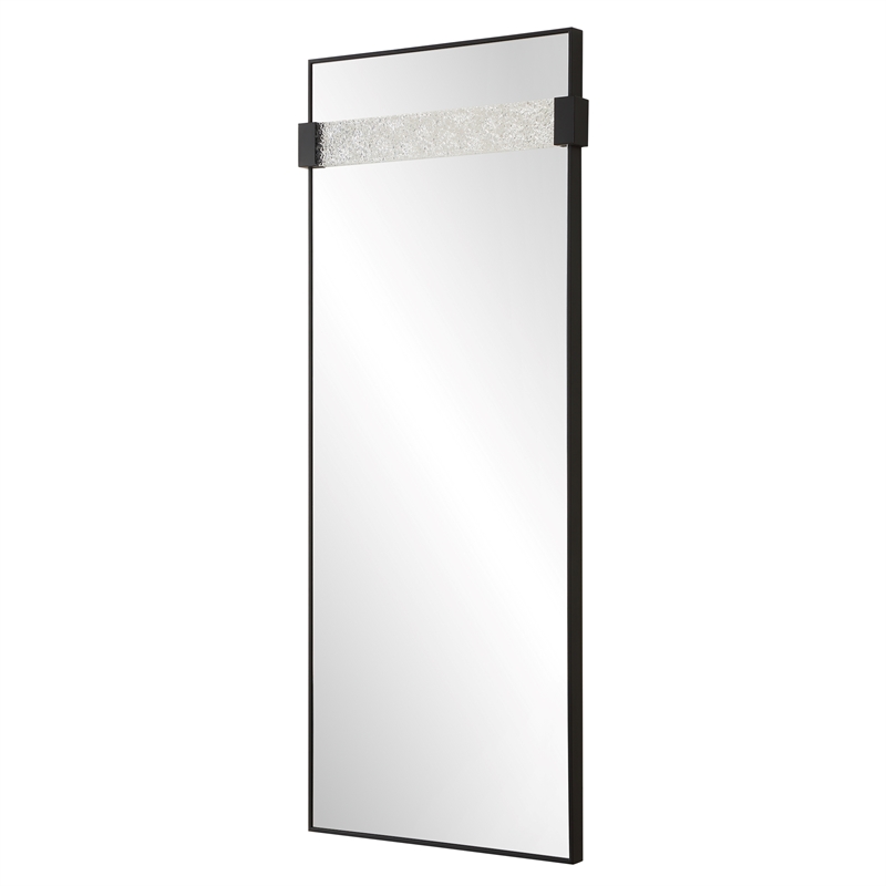 Uttermost Stratton Modern Dressing Mirror in Black