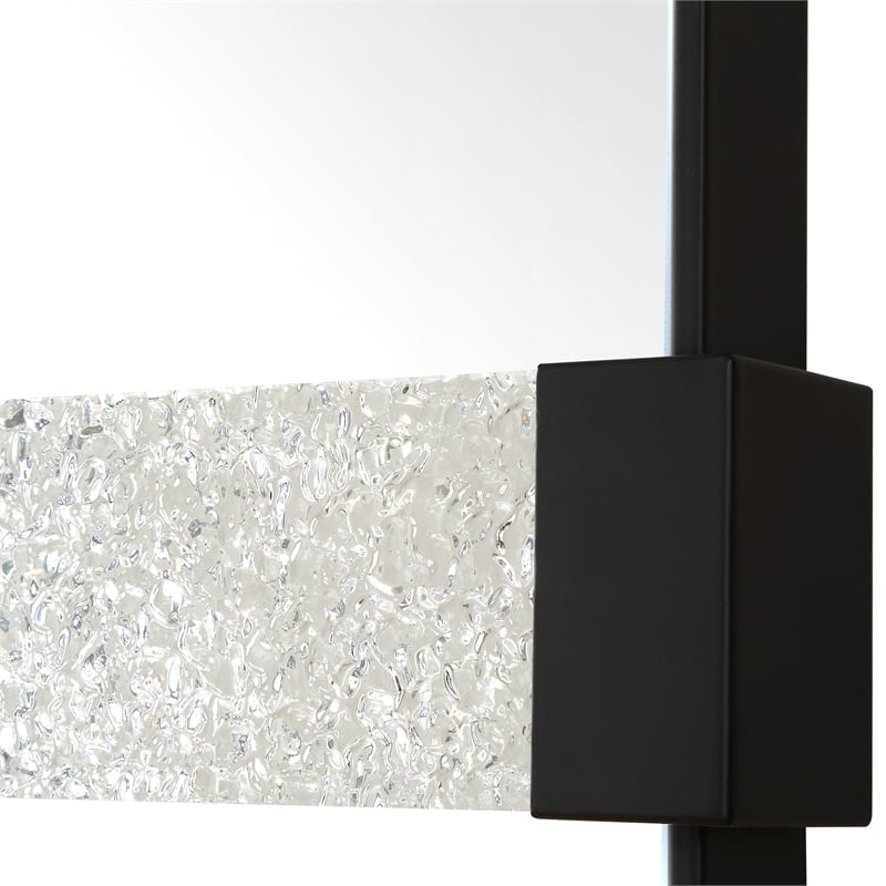 Uttermost Stratton Modern Dressing Mirror in Black