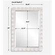 Uttermost Haya White Scalloped Mirror