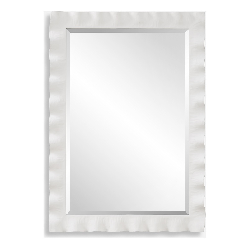 Uttermost Haya White Scalloped Mirror