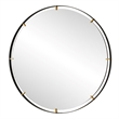 Uttermost Grand Pendulum Round Mirror in Black