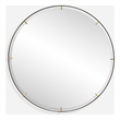 Uttermost Grand Pendulum Round Mirror in Black