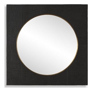 Uttermost Ember Black Square Mirror