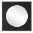 Uttermost Ember Black Square Mirror