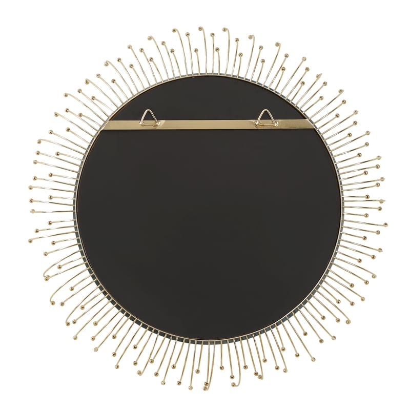Uttermost Aga Round Gold Mirror