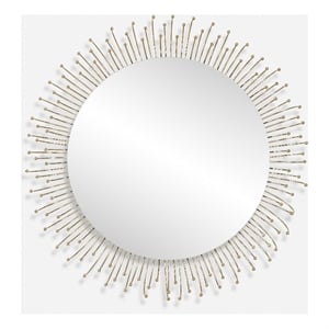Uttermost Aga Round Gold Mirror