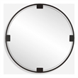 Uttermost Cornelia Black Round Mirror