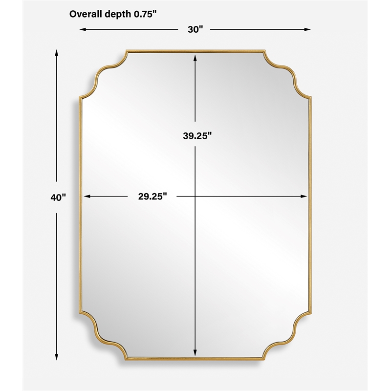 Uttermost Lennyn Gold Vanity Mirror