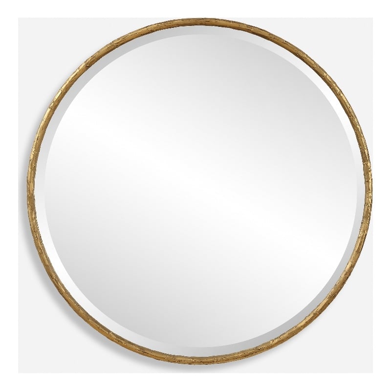 Uttermost Sutton Aged Gold Round Mirror
