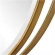 Uttermost Rhodes Gold Round Mirror