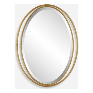 Uttermost Rhodes Gold Oval Mirror