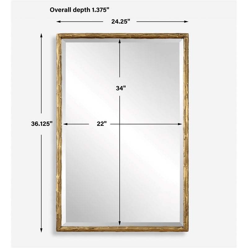 Uttermost Sutton Gold Vanity Mirror