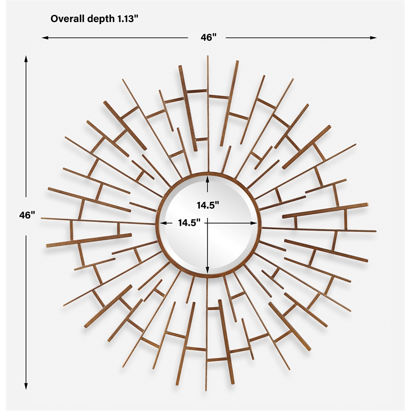 Uttermost Tangled Bronze Round Mirror