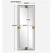 Uttermost Cornerstone Oversized Mirror in Black