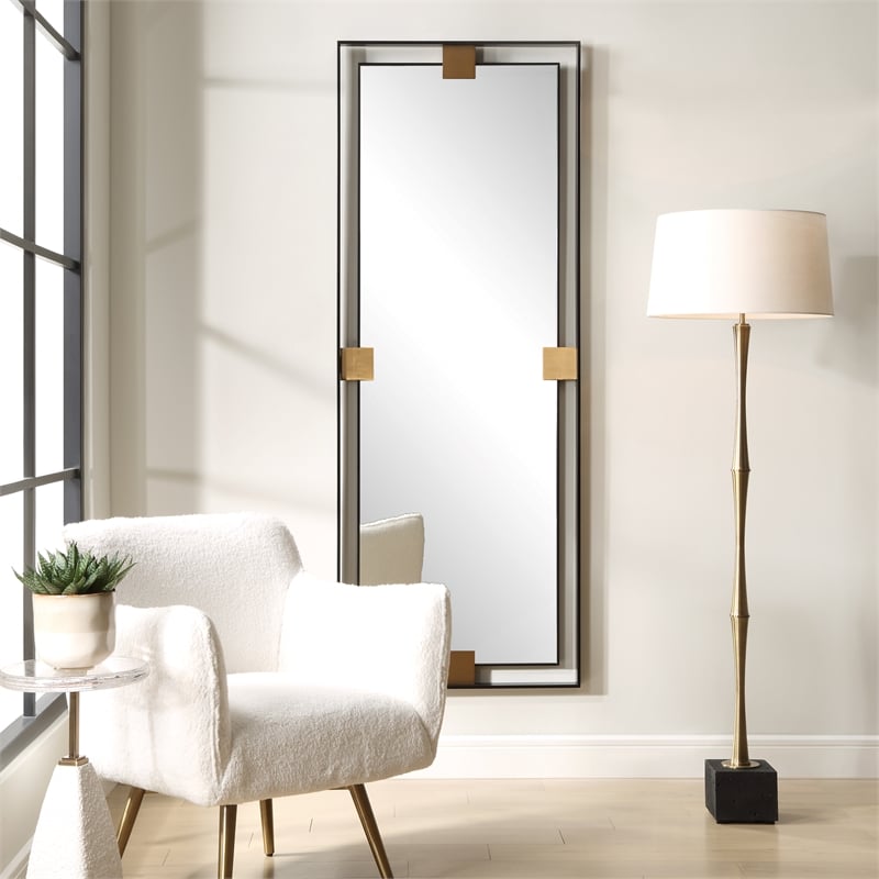 Uttermost Cornerstone Oversized Mirror in Black