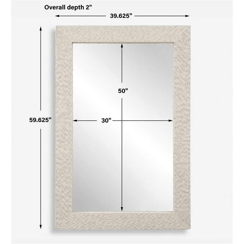 Uttermost Everett Ivory Stone Mirror