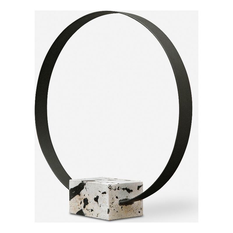 Uttermost Around Again Circular Sculpture in Black
