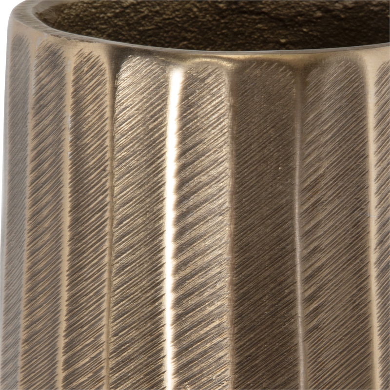 Uttermost Vertiforge Antique Gold Vases Set of 2