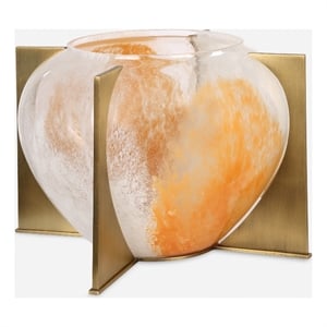 Uttermost Amber Swirl Vase