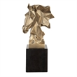 Uttermost Chiseled Horse Bust Sculpture in in Gold