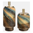 Uttermost Celestial Tide Glass Containers in Caramel (Set of 2)