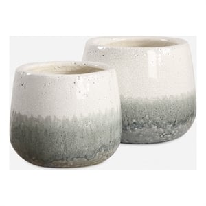 Uttermost Nimbus Vasesin White (Set of 2)