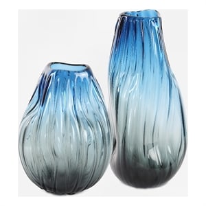 Uttermost Midnight Horizon Vases in Blue (Set of 2)